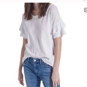 Current Elliott The Ruffle Roadie Tee XS like new